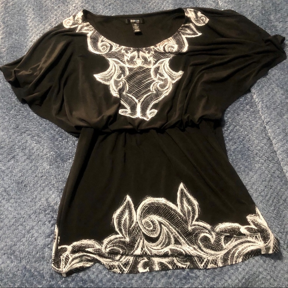 STYLE & CO stretchy peplum top